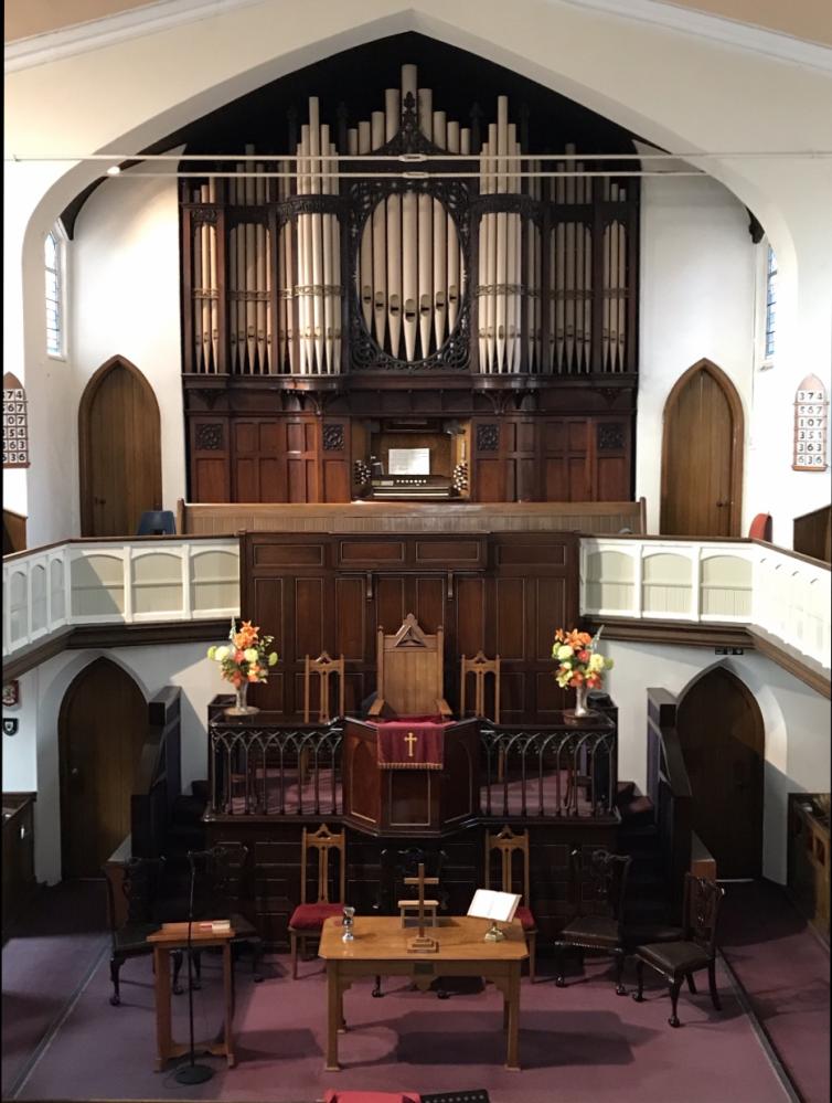 Scarisbrick St Baptist current pulpit. 