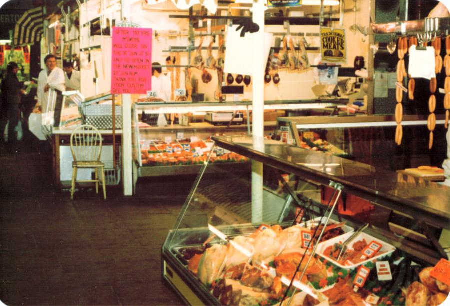 Wigan Market Hall in the 1980s.