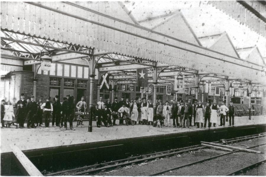 Platform at Central Station. Platform at Central Station.