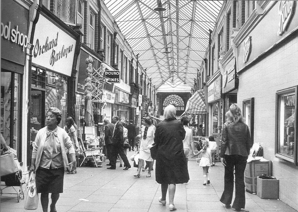 Scene from Makinson Arcade 1970s Scene from Makinson Arcade 1970s