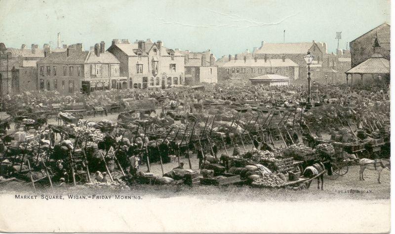 Market Square, Friday Morning. 1908. Market Square, Friday Morning. 1908.