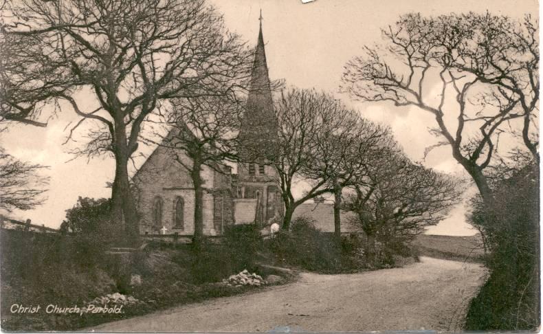 Christ Church, Parbold. 1915. Christ Church, Parbold. 1915.
