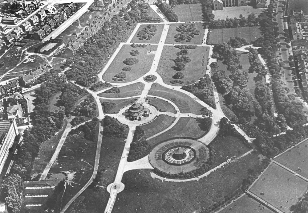 Mesnes Park from the Air