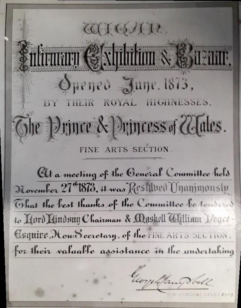Exhibition and Bazaar June 1873 Exhibition and Bazaar June 1873
