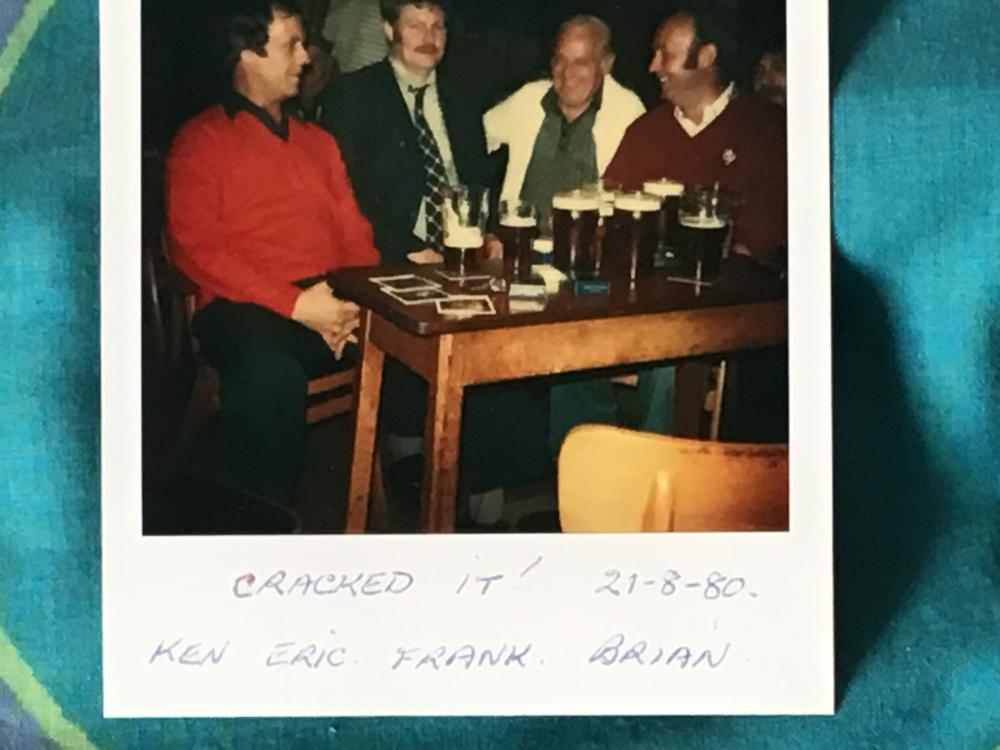 Having a beer Bryn Labour Club1980