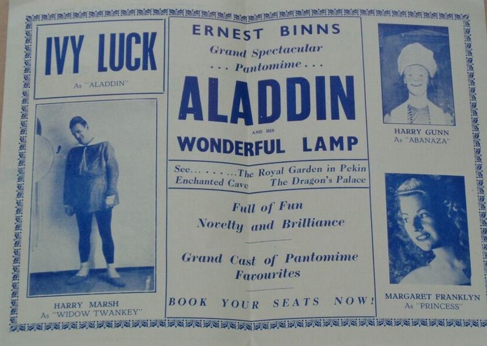 Programme Pantomime 1950 ALADDIN 2