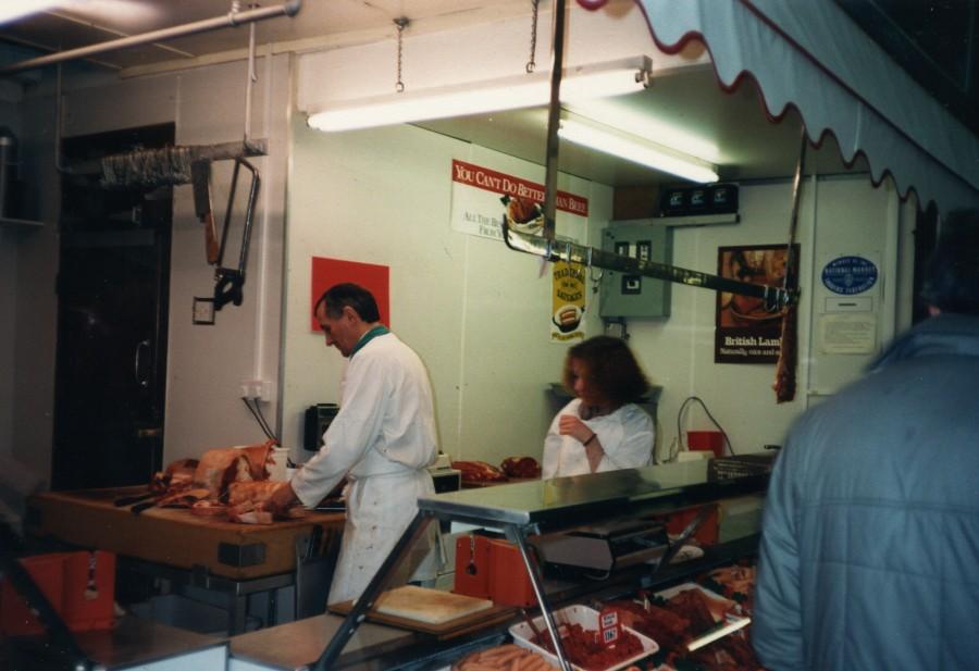 Inside Wigan Market Hall on the last day of trading.