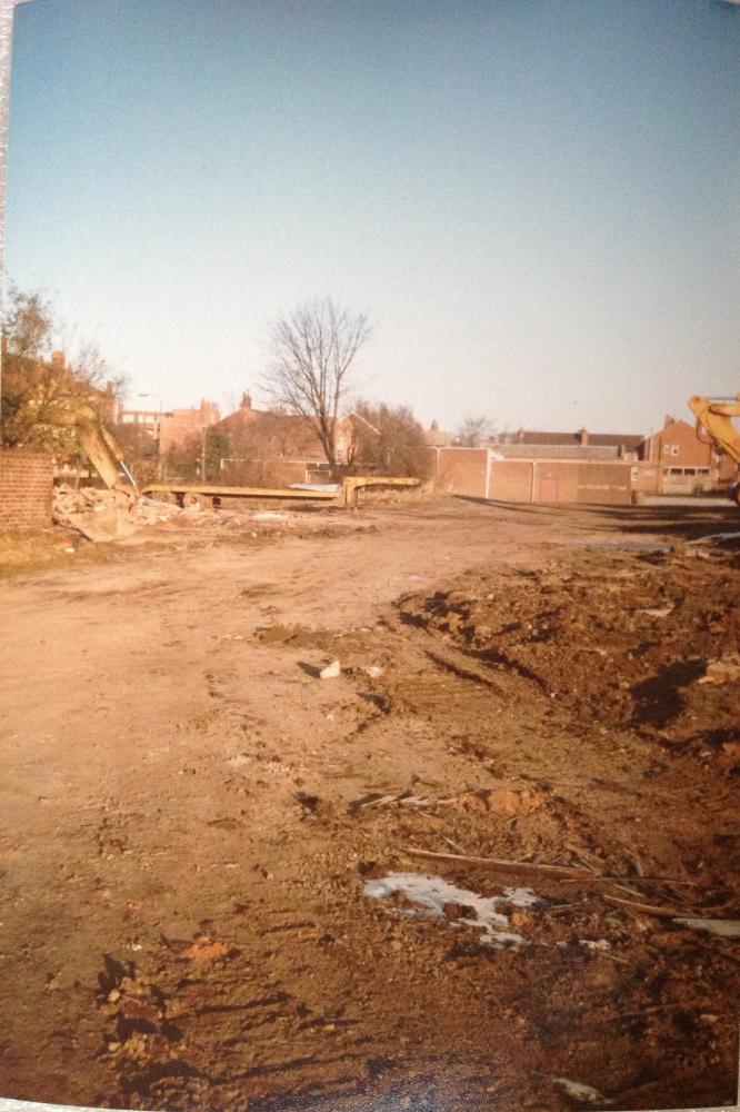 Construction of Central Park Way.