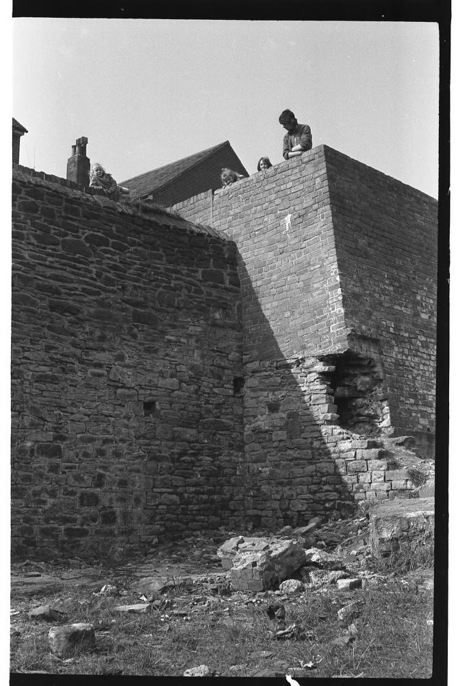 Infant School Wall Upholland early 1970's photo by Colin Pearce