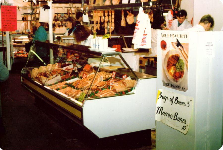 Wigan Market Hall in the 1980s.