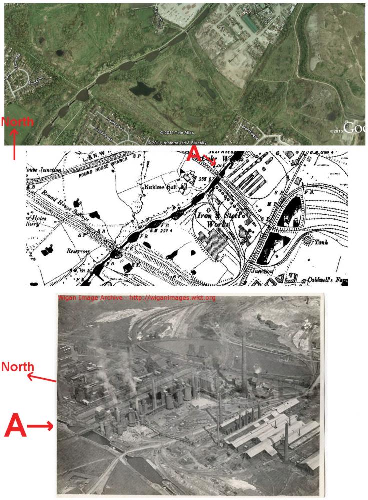 Kirkless Colliery & iron works. Then & Now Kirkless Colliery & iron works. Then & Now