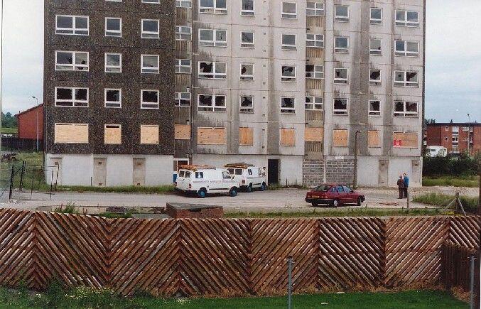 Freddy eventually moved out after the demolition workers drove a crane...