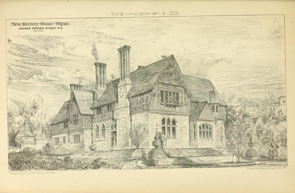 WIGAN HALL/RECTORY 1873