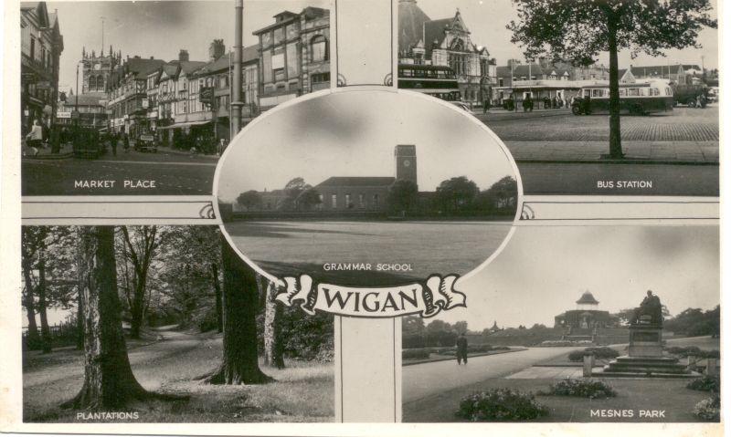 Wigan postcard. Wigan postcard.