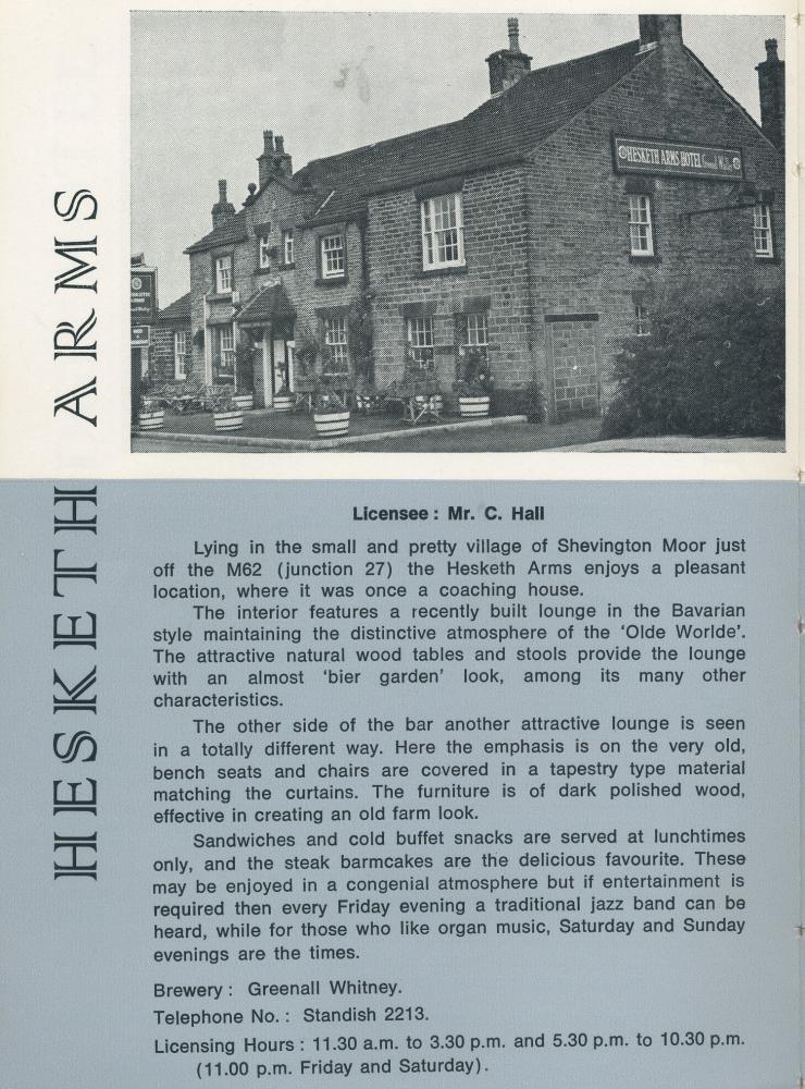 Hesketh Arms Shevington Moor