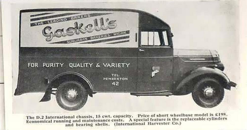 Gaskell's Bakery Van Gaskell's Bakery Van