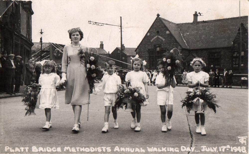Platt Bridge Methodist Church Walking Day, 1948 Platt Bridge Methodist Church Walking Day, 1948