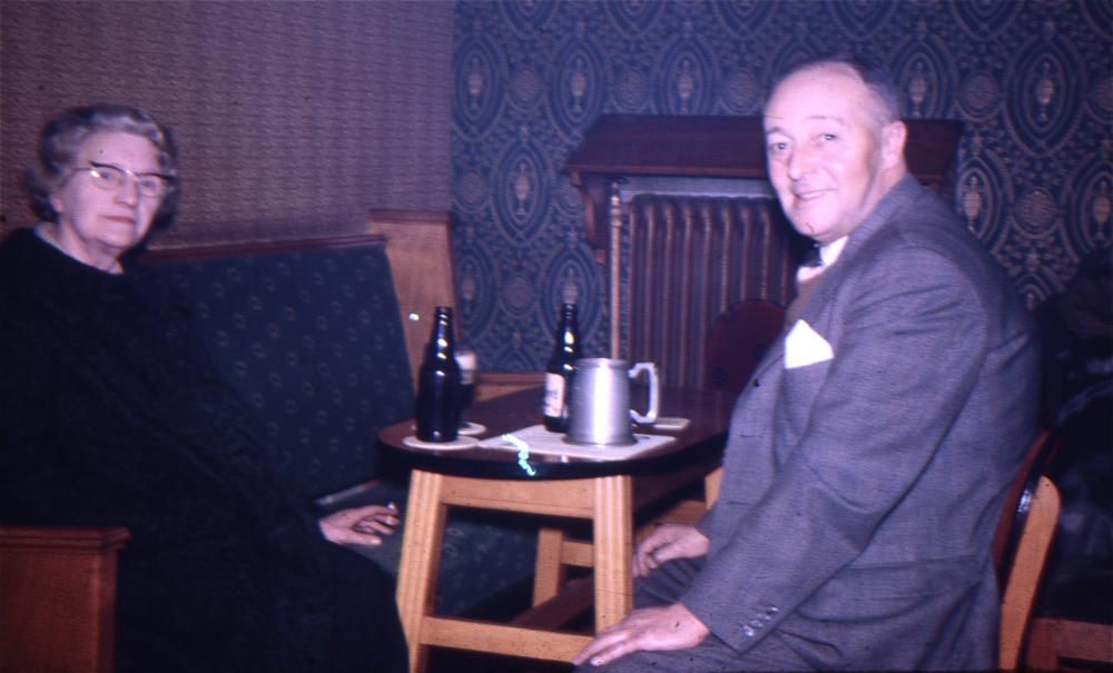 Wellfield Hotel, Beech Hill, customers in the early 1960's.