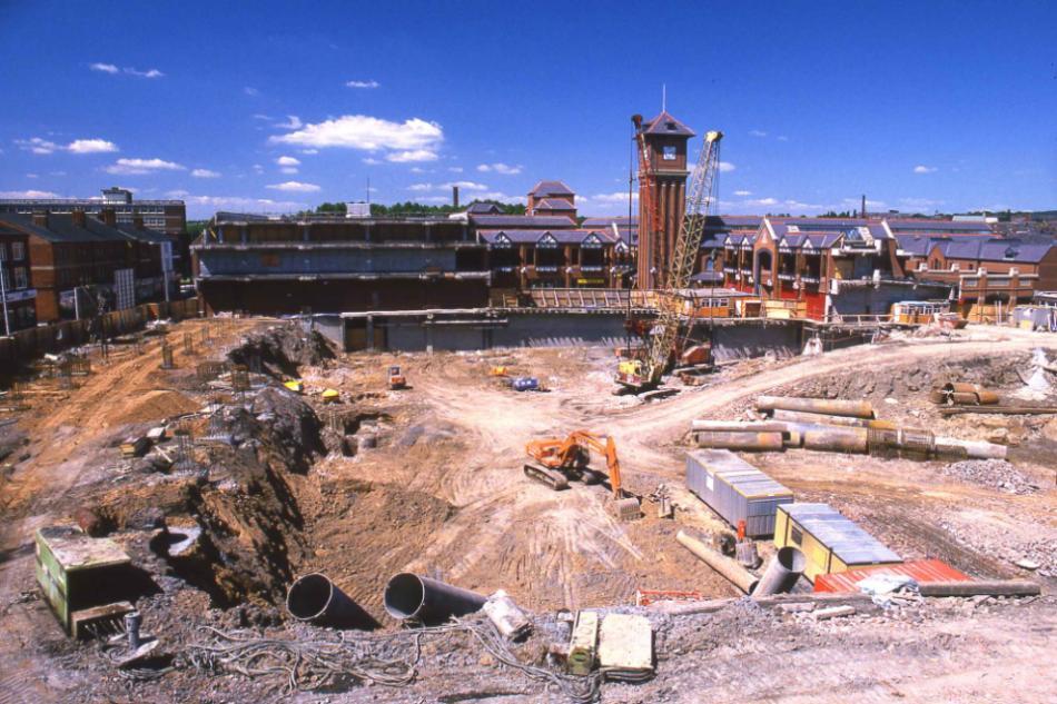 Construction of the Galleries in Wigan.