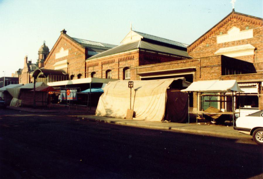 Wigan Market Hall in the 1980s.