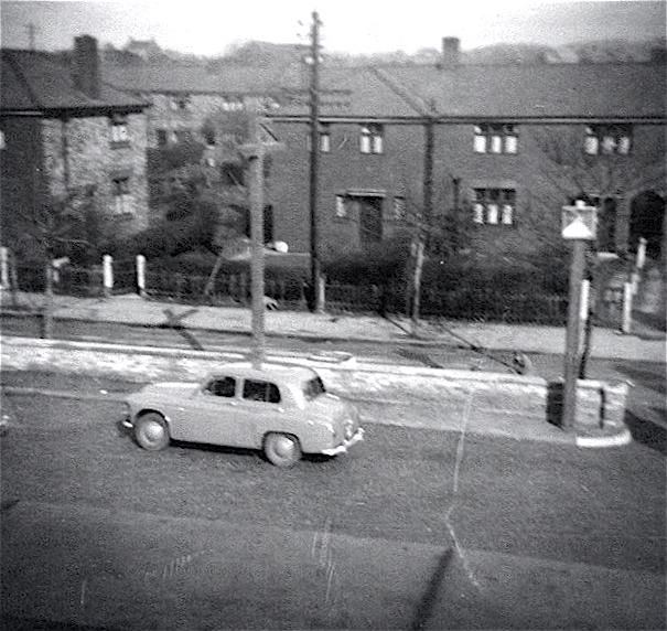 Wellfield Hotel car park 1960 Wellfield Hotel car park 1960