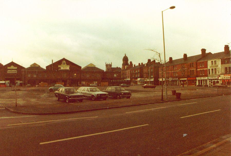 Wigan Market Square in the 1980s.