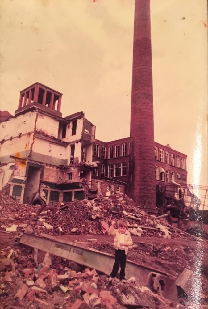 Demolition of May Mill in the early 80s Demolition of May Mill in the early 80s