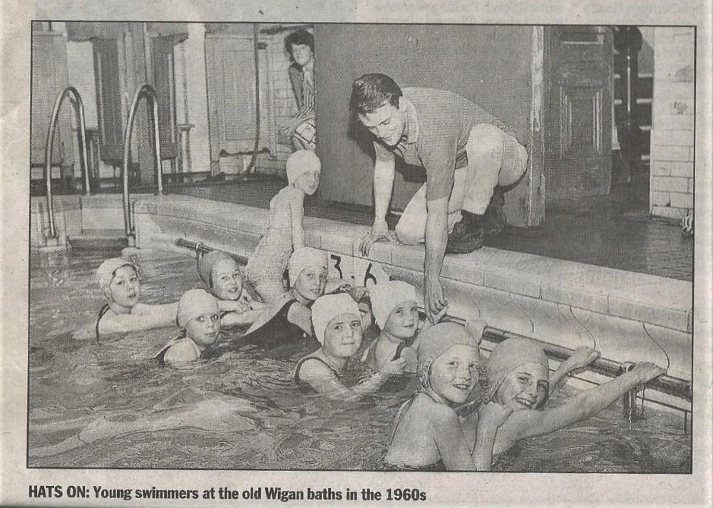 Wigan baths - Newspaper Photo Wigan baths - Newspaper Photo
