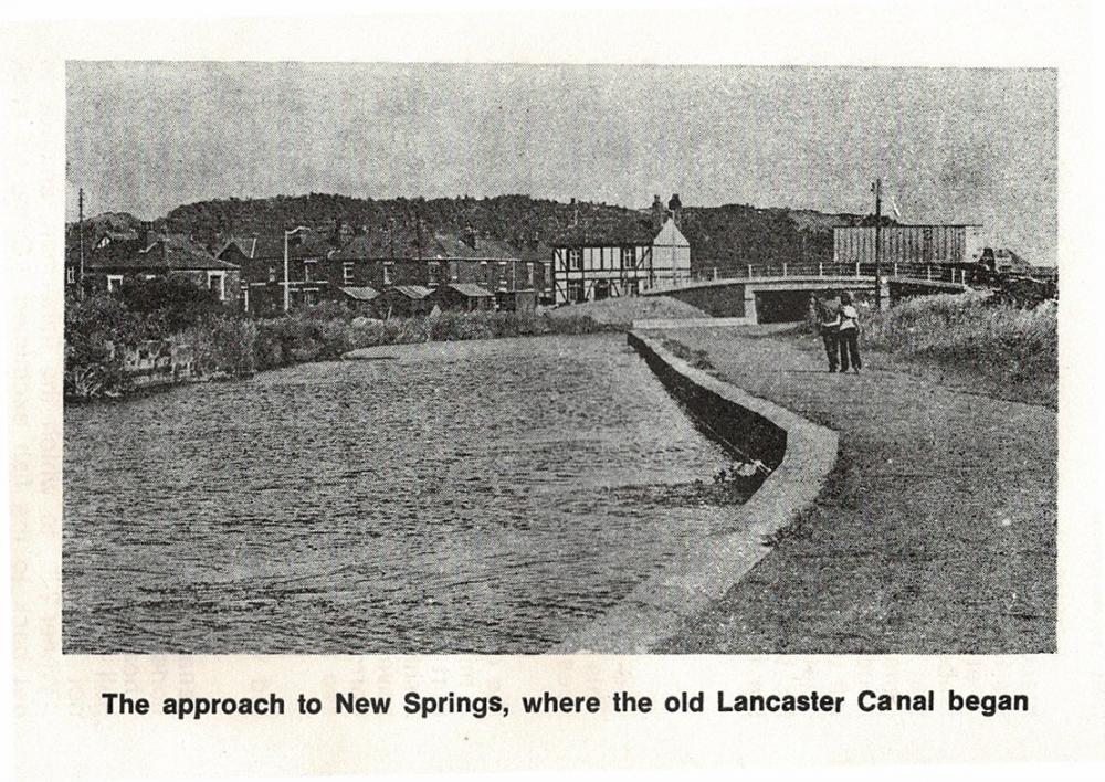 CANAL AT NEW SPRINGS 1960's CANAL AT NEW SPRINGS 1960's