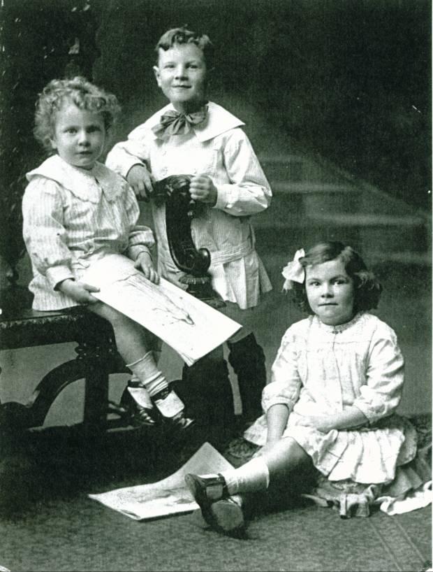 Cyril, Leo and Beryl Rigby, c1915. Cyril, Leo and Beryl Rigby, c1915.