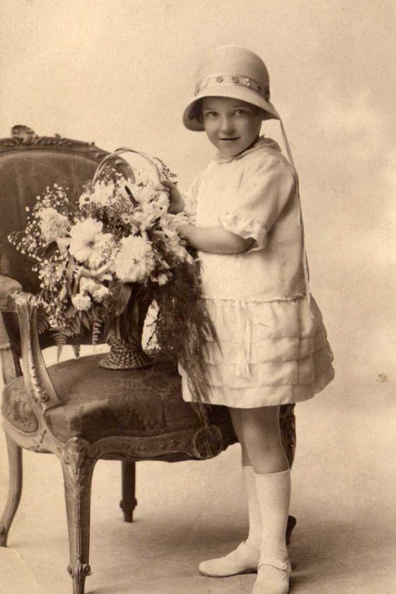Lilian Rigby aged 6 on a walking day in Wigan. Lilian Rigby aged 6 on a walking day in Wigan.