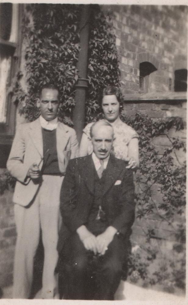 George Myers with his son and daughter