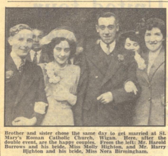 Double wedding at St Mary's, 1951. Double wedding at St Mary's, 1951.