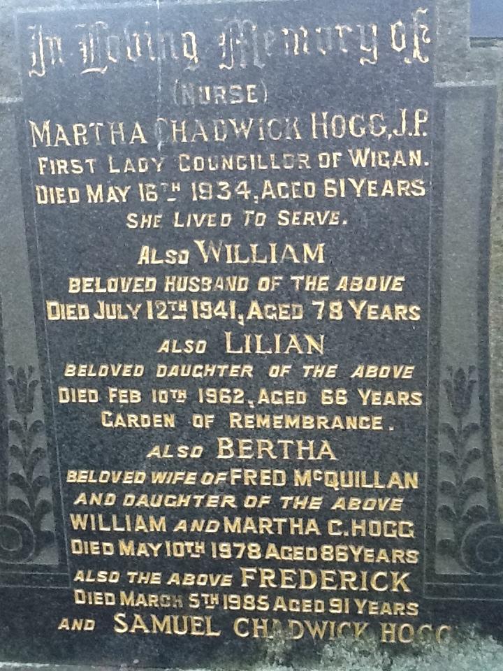 Martha Hogg Gravestone