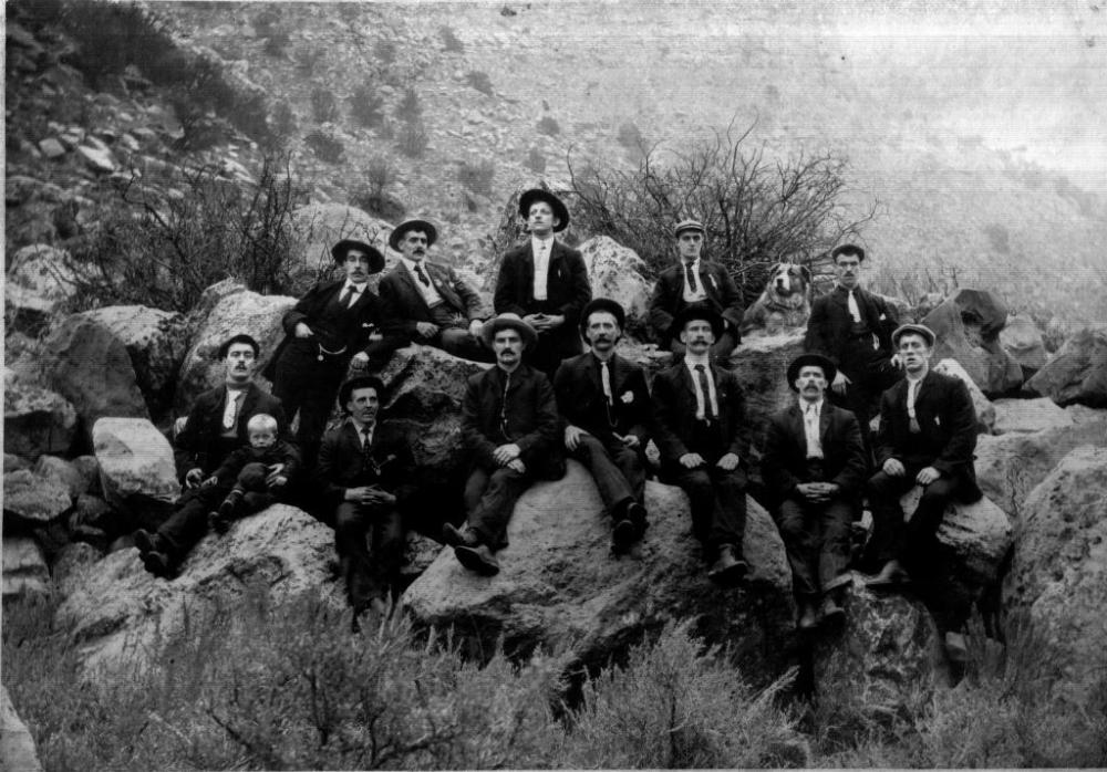 Brothers in Law and the Posse, c1911. Brothers in Law and the Posse, c1911.