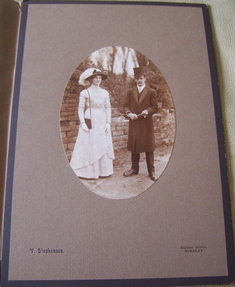 Edwardian Couple Hindley Photographer