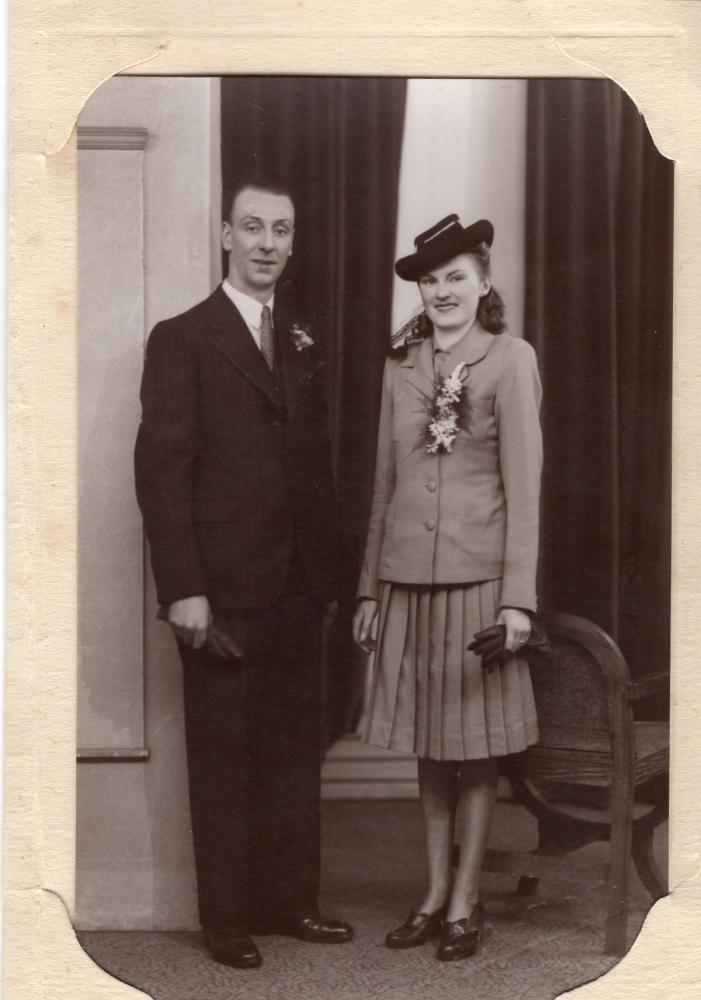 Tom and May Croasdale wedding 14/2/1945 Tom and May Croasdale wedding 14/2/1945