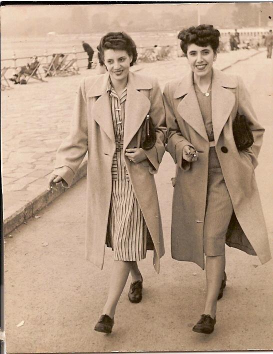 Evelyn and May Hallmark. Blackpool 1942