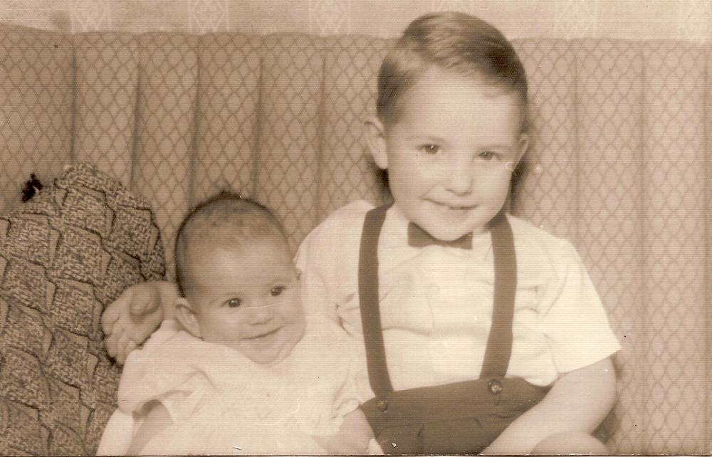 Roy Charnock (aged 3 months) and  Roger Charnock (aged 2yrs 6 months)