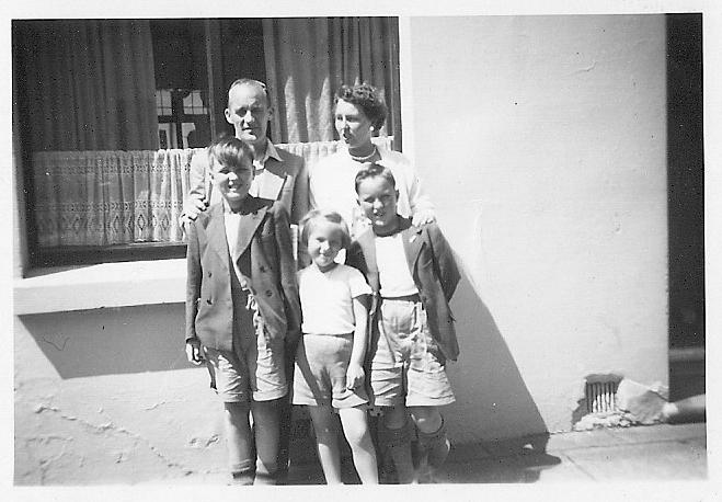 The Stokes Family on Hoilday Circa Mid 1950s