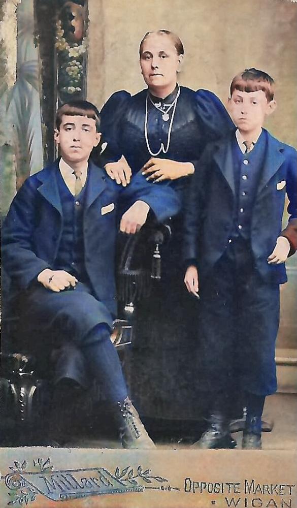 Hester Bagguley and two sons
