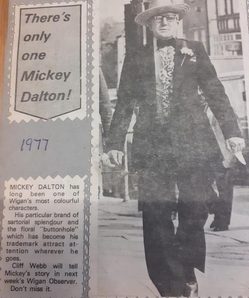 Newspaper cutting 1977
