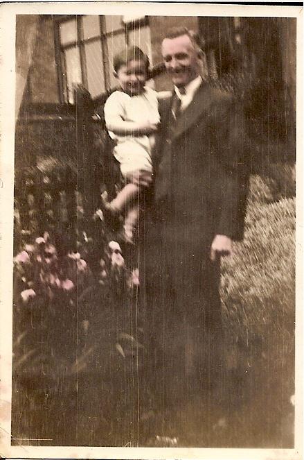 John Hallmark and grandson, David Garswood aged 2