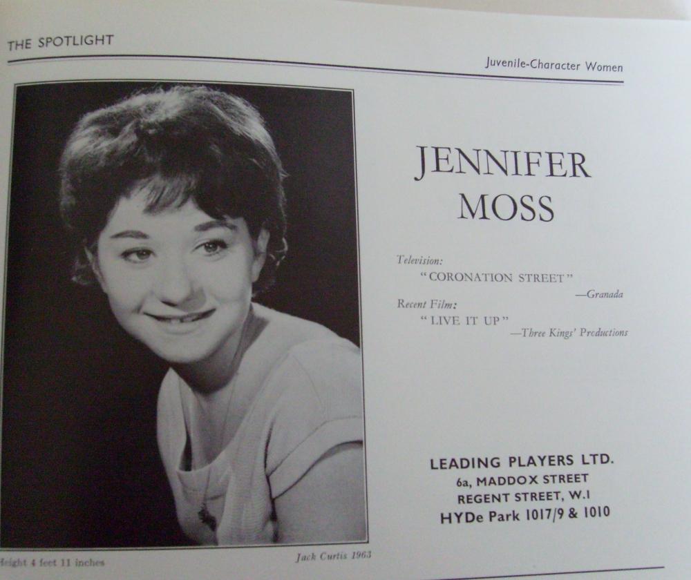 Jennifer Moss wigan actress Coronation street