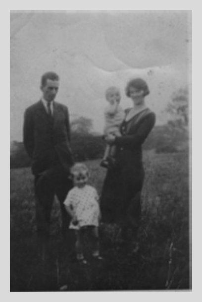 Gerald Christopher and family Roby Mill Upholland 1933 Gerald Christopher and family Roby Mill Upholland 1933