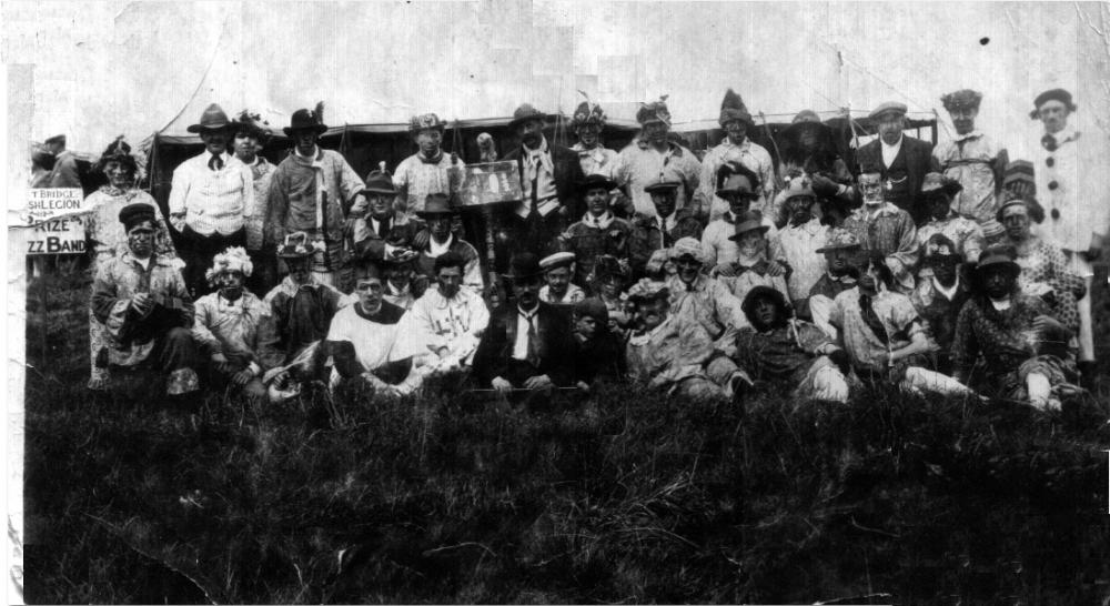 Platt Bridge, British Legion, Prize Jazz Band. c1925.