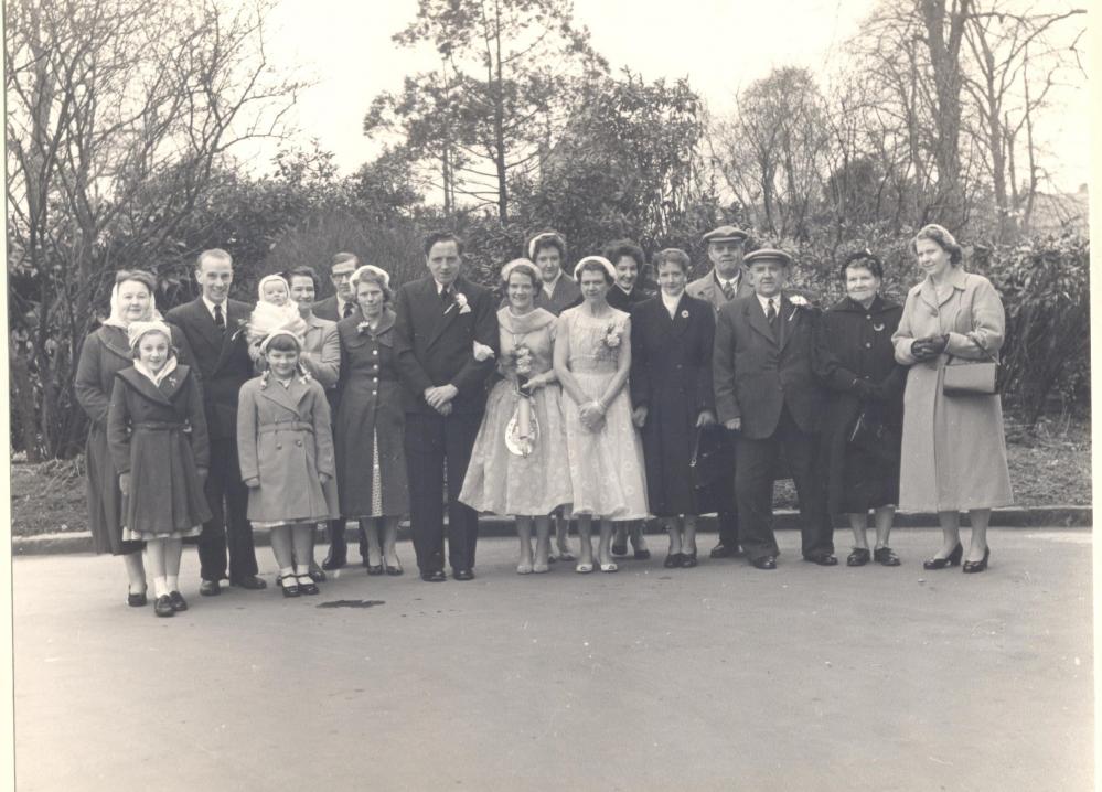 Talbot Family from Bryn - Family wedding 1958