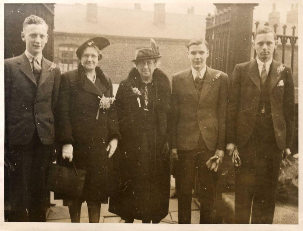 Ernest Rigby & Lilian Laithwaite's wedding day, Ernest Rigby & Lilian Laithwaite's wedding day,