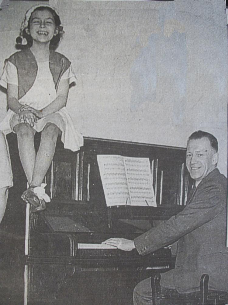 Dancer on piano