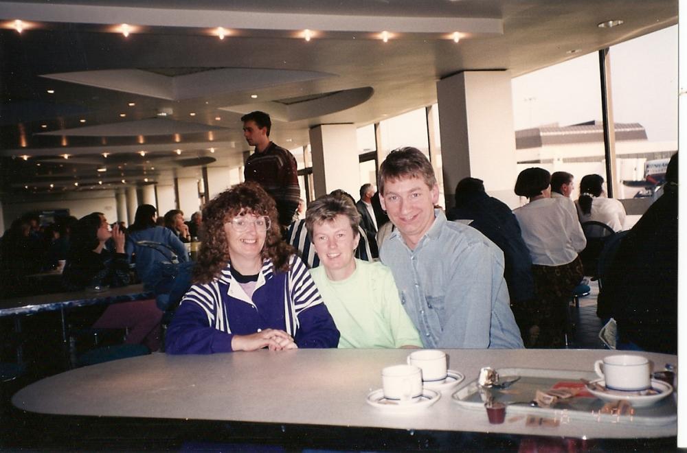 at the airport at the airport